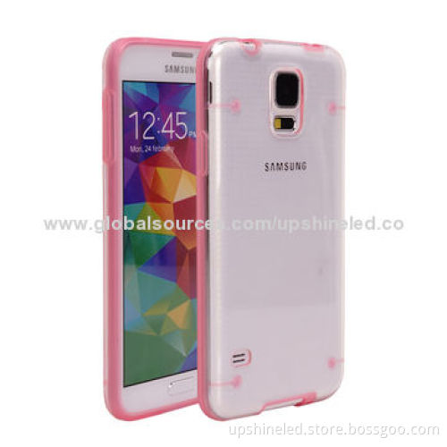 Drop-resistant PC Cases for Samsung Galaxy S5 Decorated by TPU